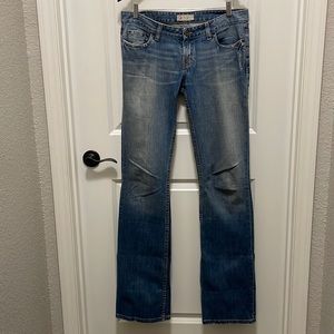 BKE Denim TALL GIRL ALERT! women’s sz 30/ 37 1/2 distressed boot cut jeans